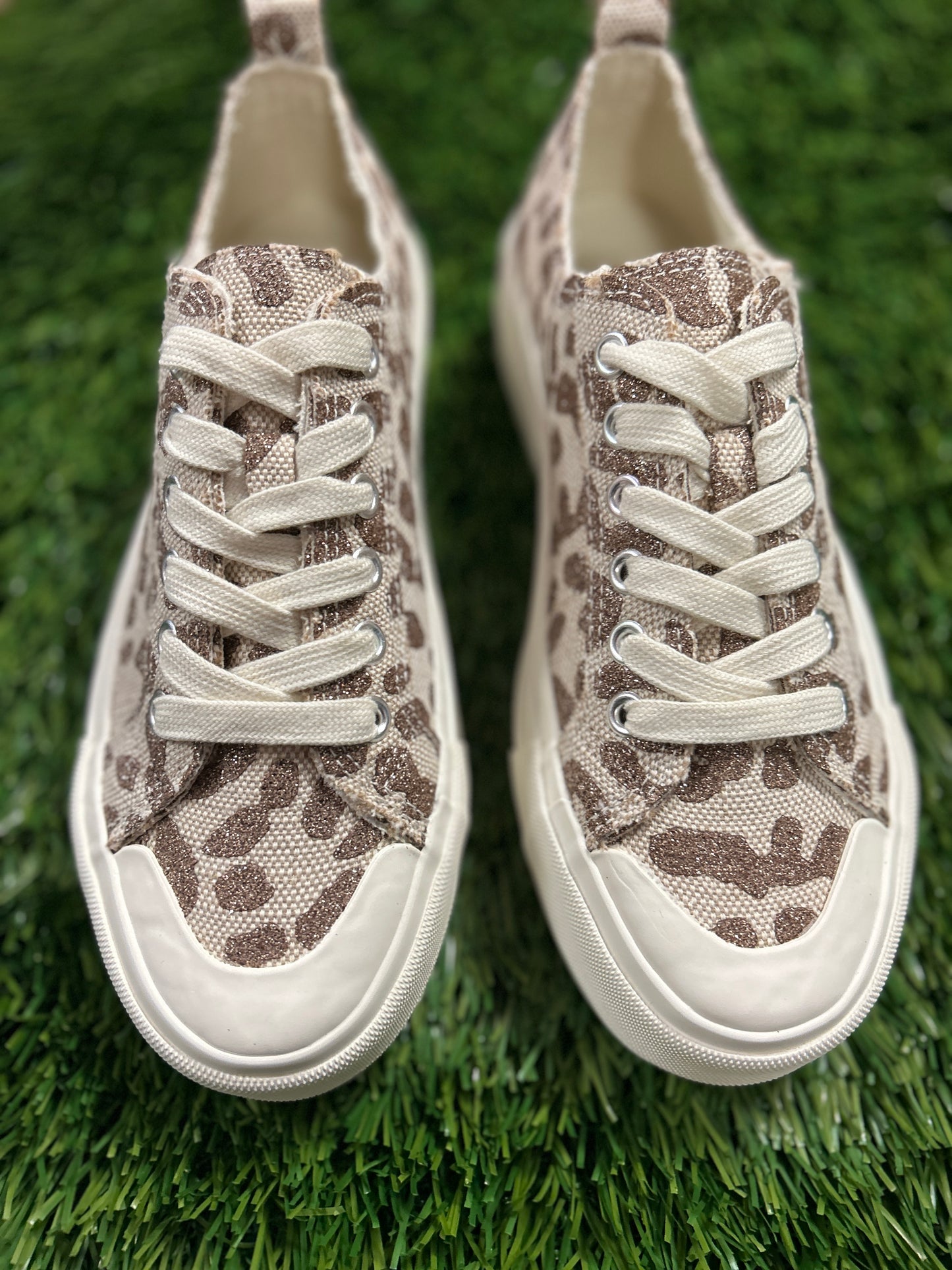 Corky's Tan Sparkle Leopard Take the Lead Shoes