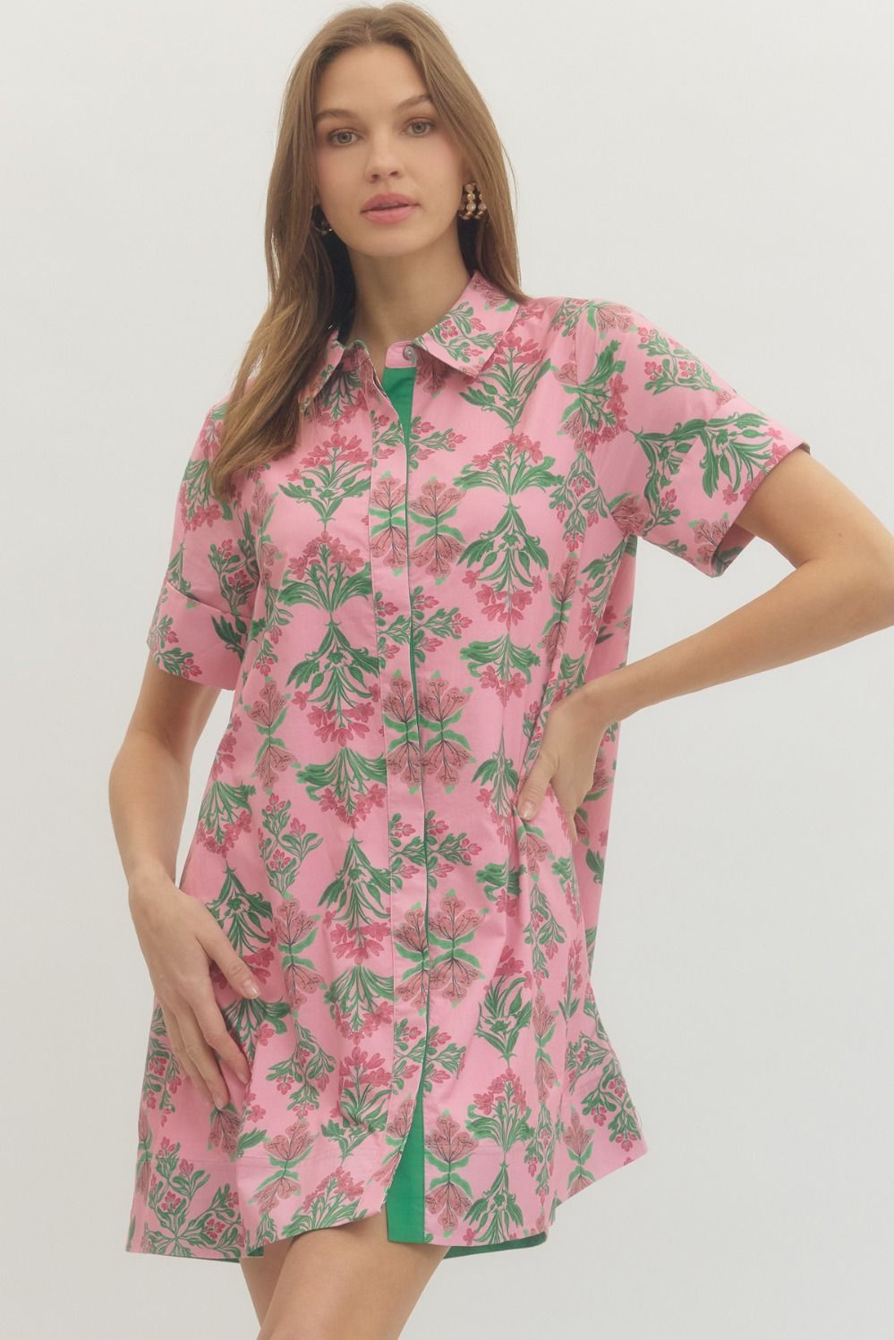 The Blossom Breeze Shirt Dress