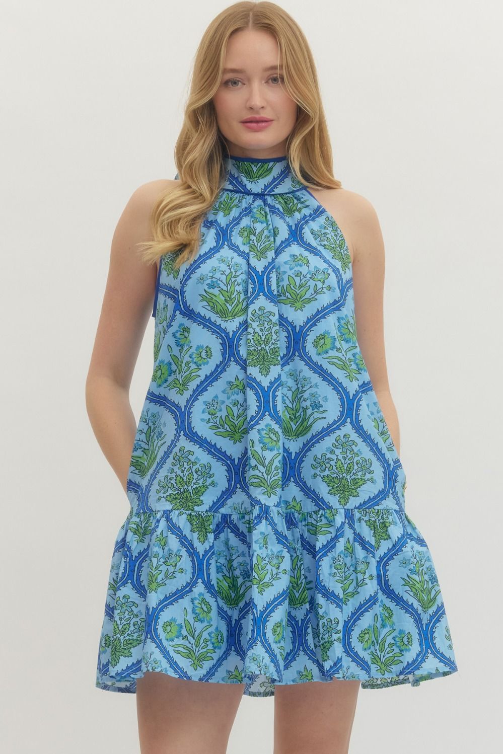 The Bluebell Garden Halter Dress