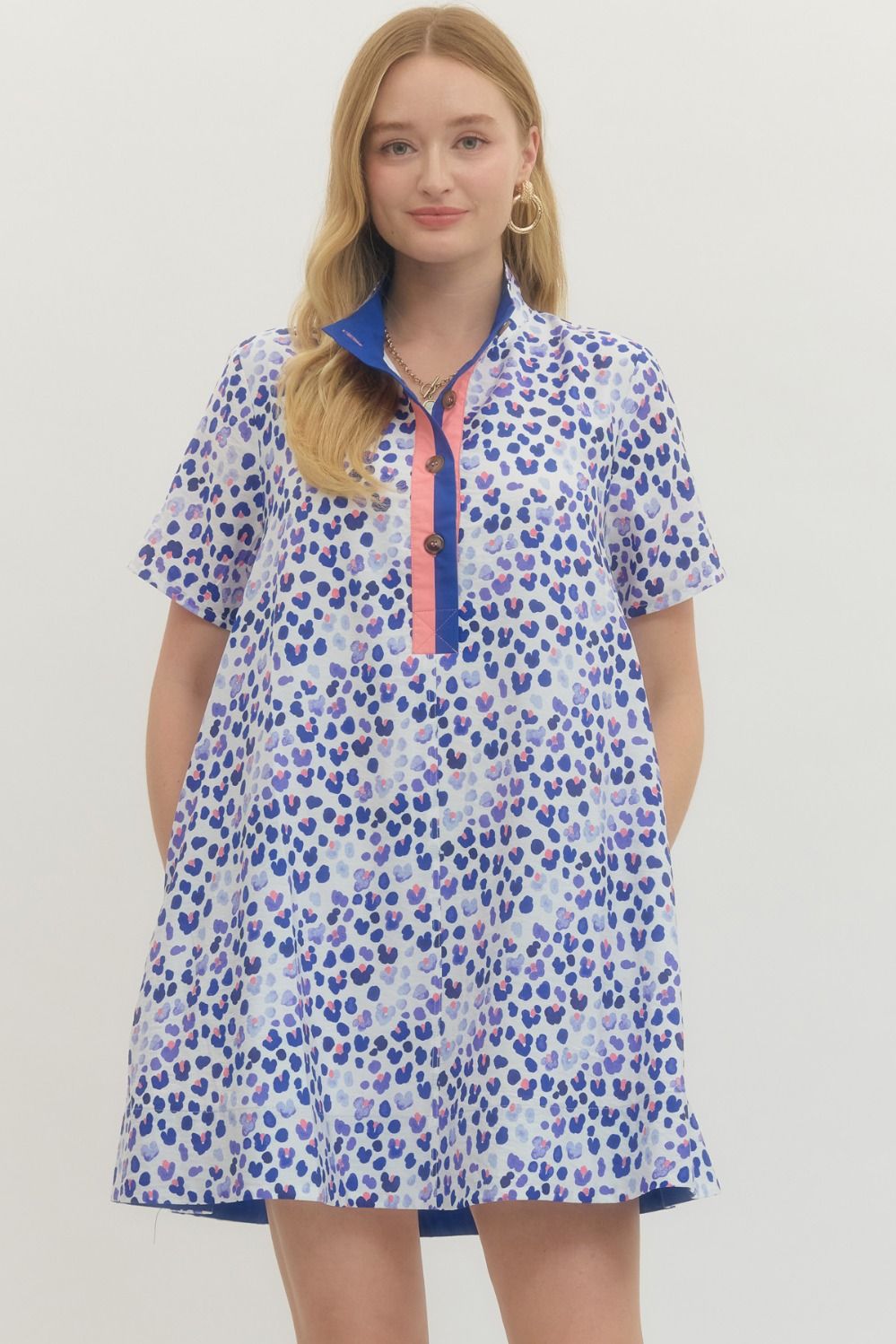 The Bluebell Leopard Swing Dress