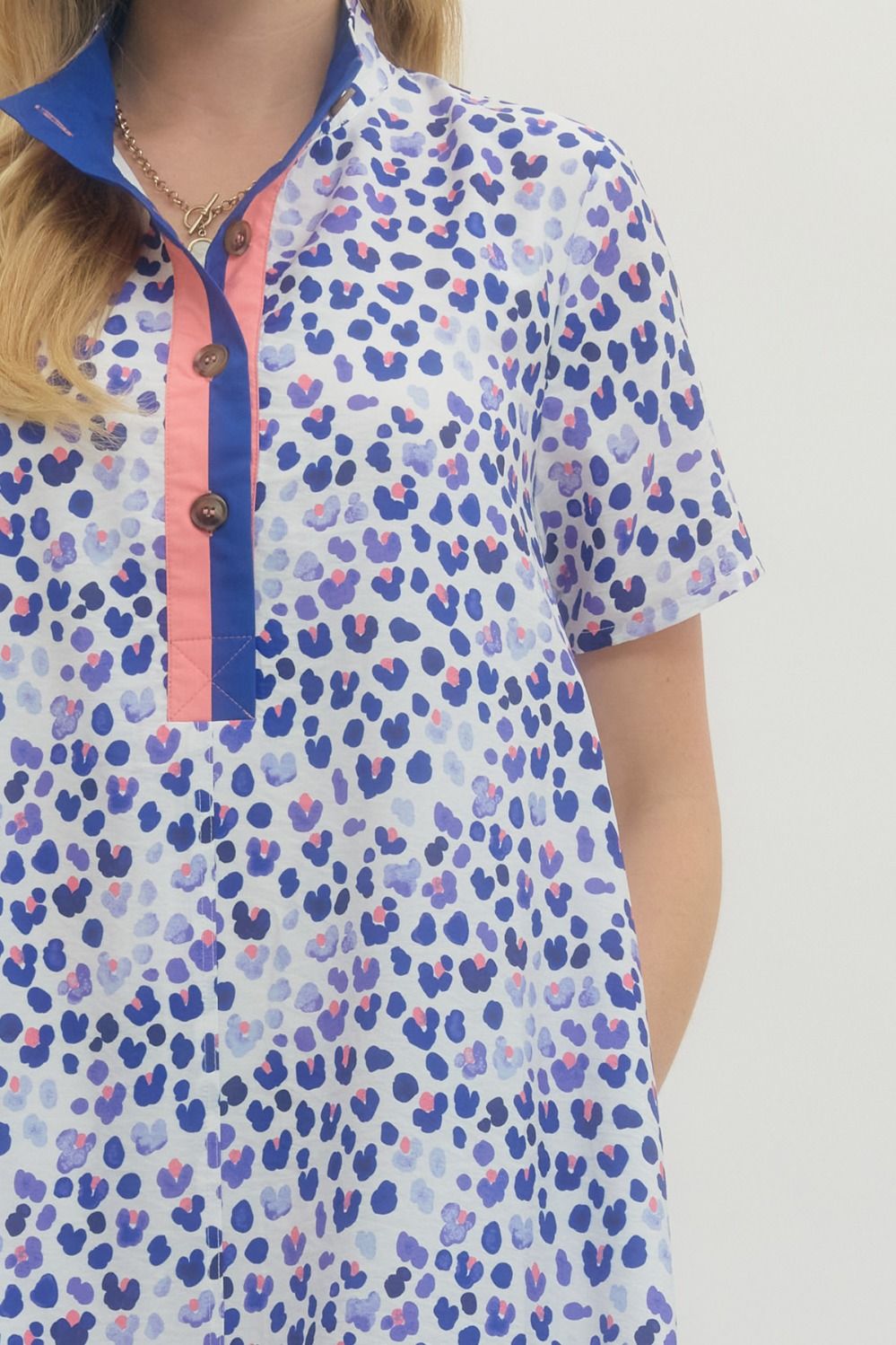 The Bluebell Leopard Swing Dress