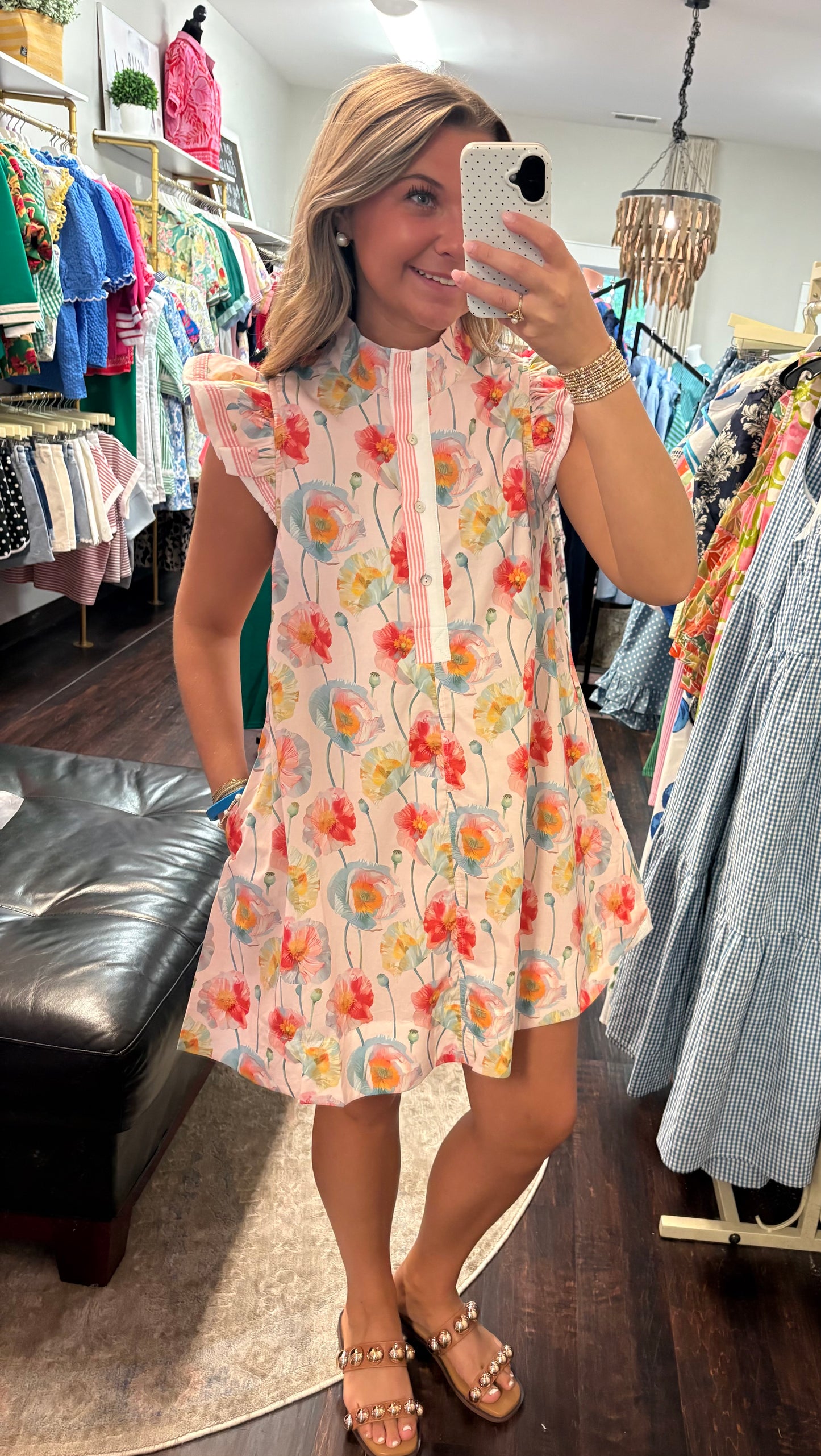 The Watercolor Peony Flutter Dress