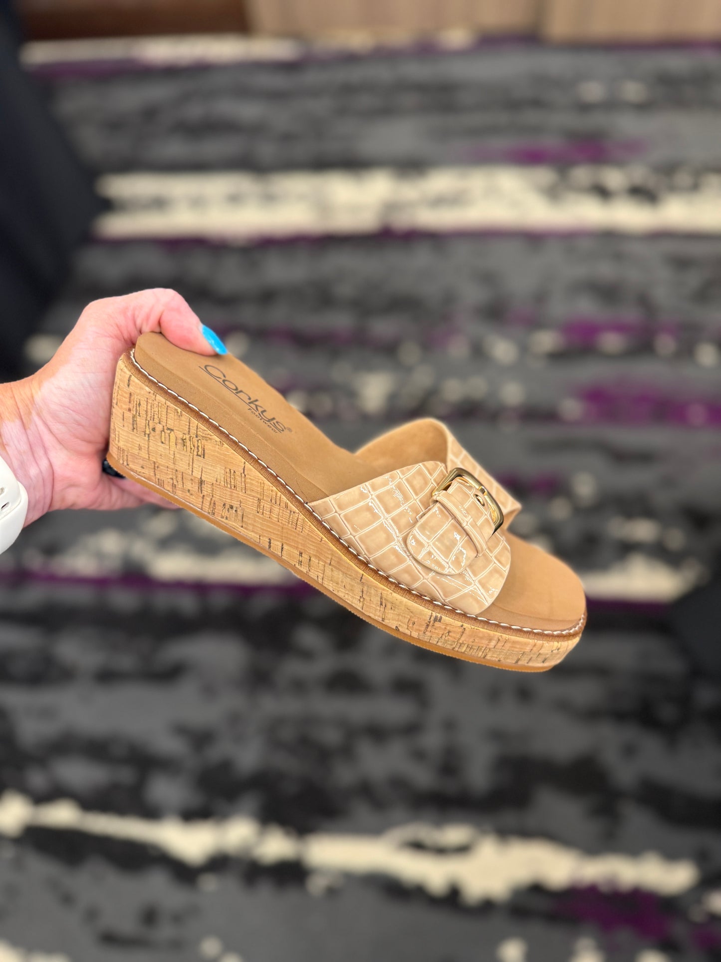 Corkys Reality Cognac Wedge