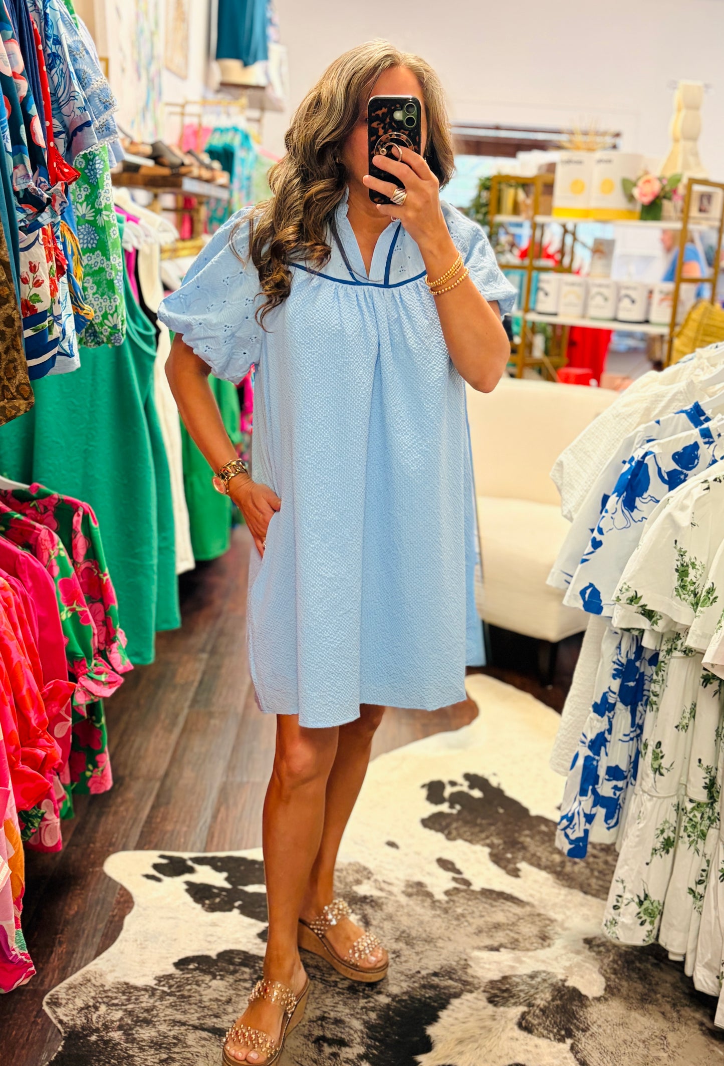 The Petal Puff Sleeve Dress