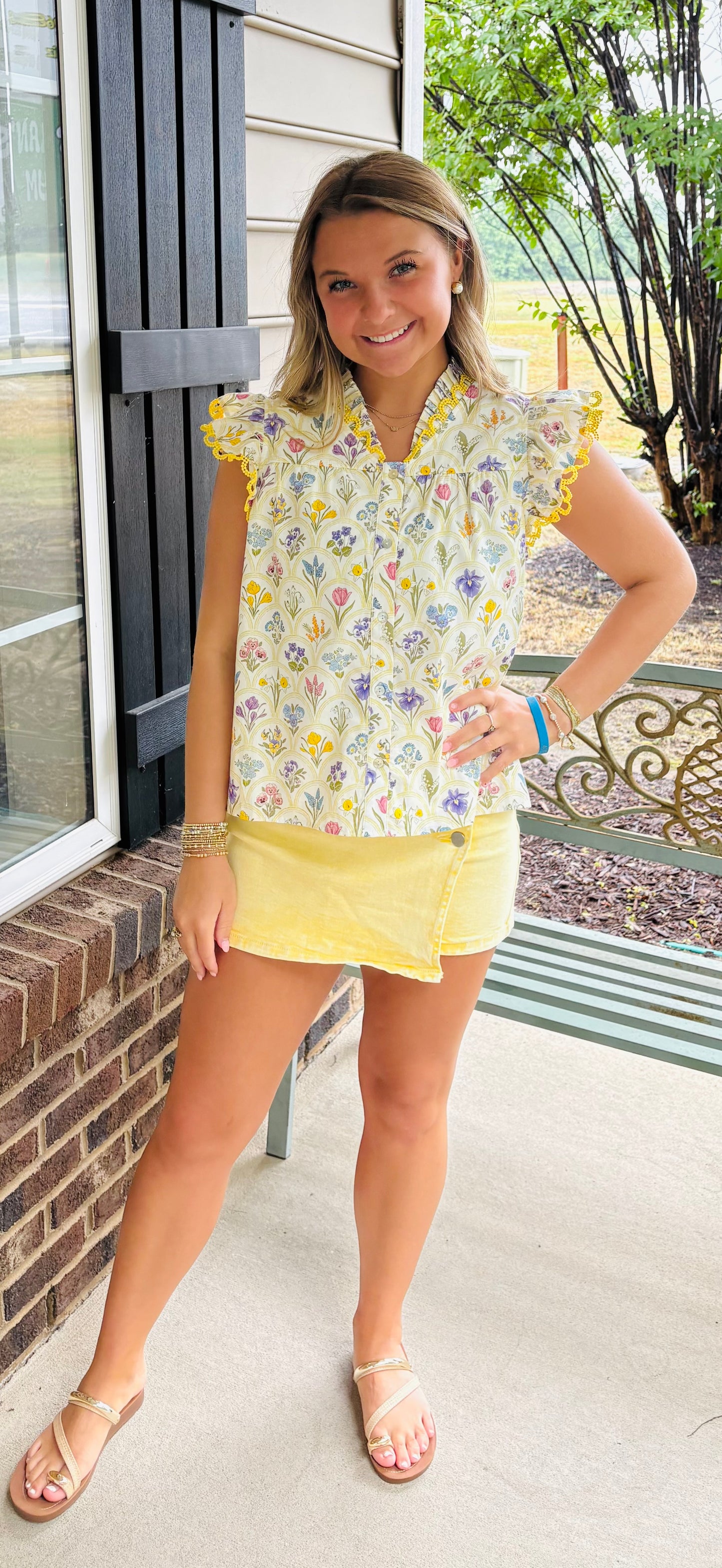 The Meadow Flutter Sleeve Blouse