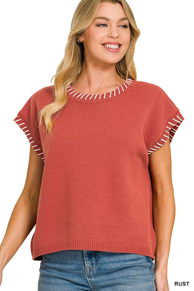Stitched in Style Sweater Top