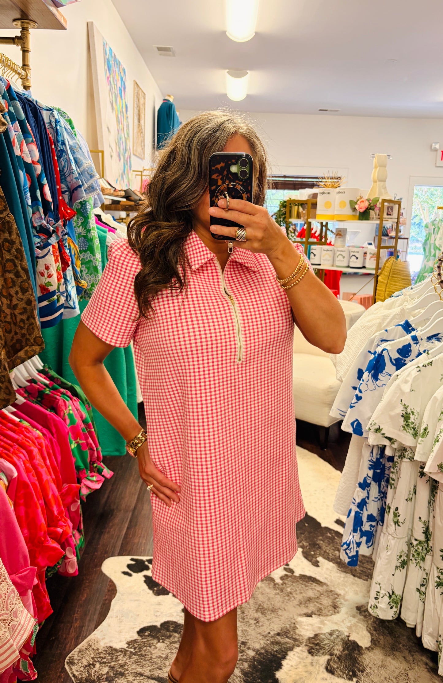 The Blush Picnic Zip Dress