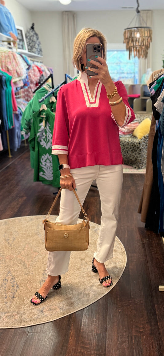 The Fairway Chic Top – Fuchsia