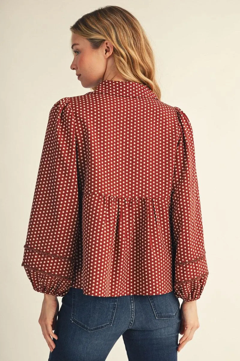 Dottie Mae Peasant Top