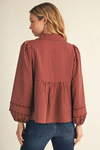 Dottie Mae Peasant Top