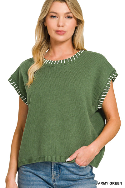 Stitched in Style Sweater Top