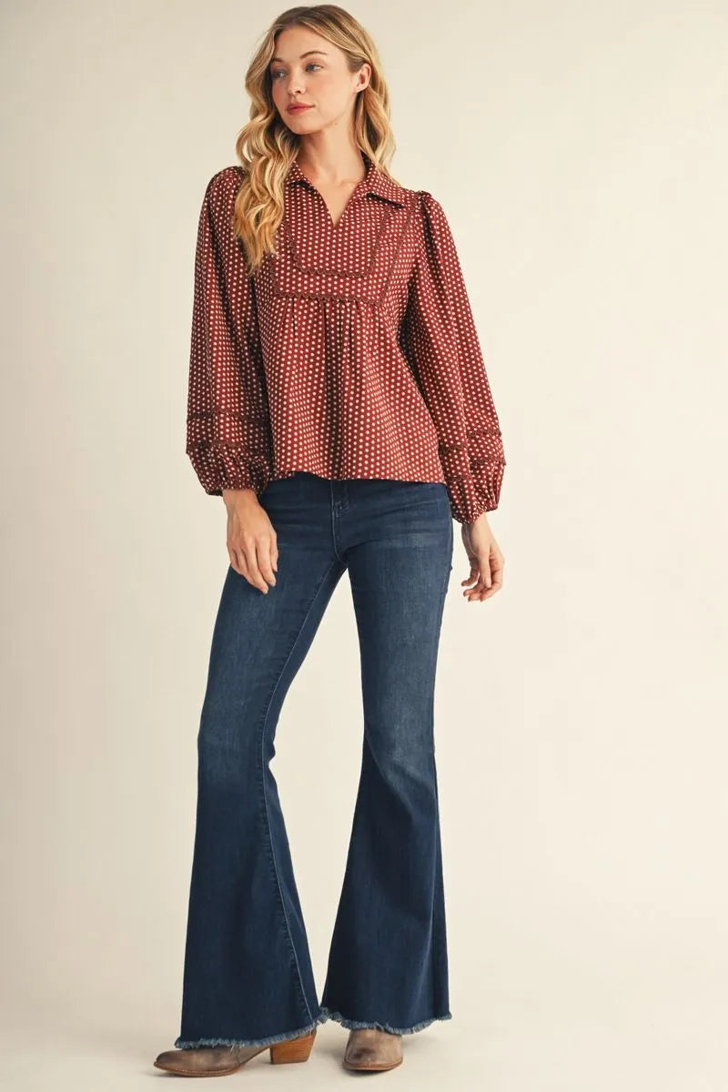 Dottie Mae Peasant Top