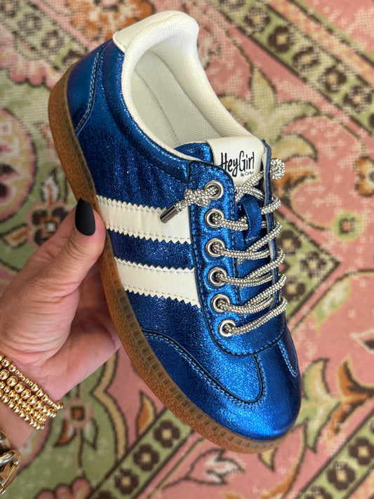 Corkys Heads Up Blue Metallic