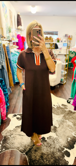 Weekend Luxe Zip Midi Dress