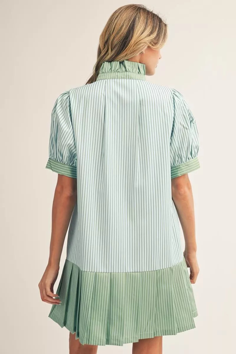 The Sage Breeze Ruffle Dress