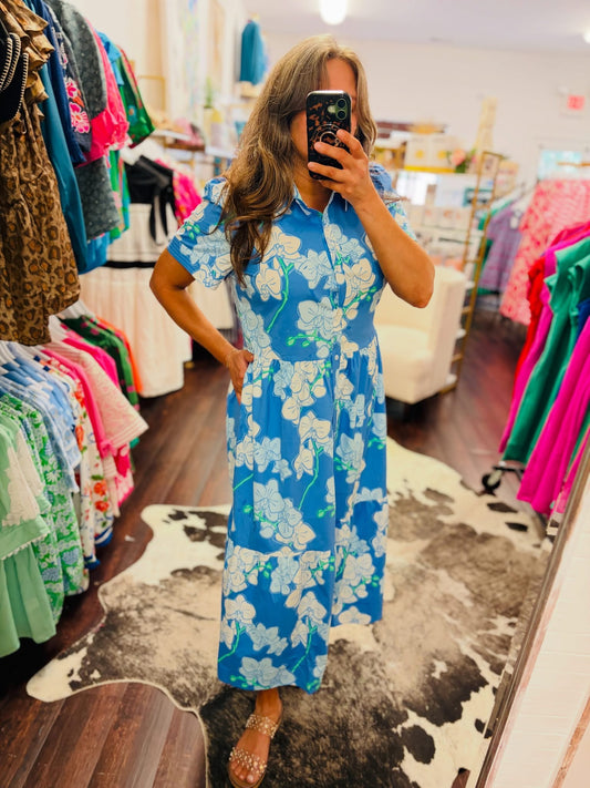 The Jema Orchid Blue Dress