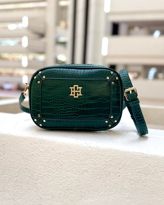 Sloane Studded Crossbody Hunter Green EC