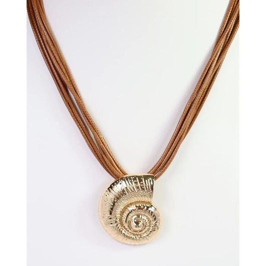 Caroline Hill - The Marion Sundial Shell Cord Necklace