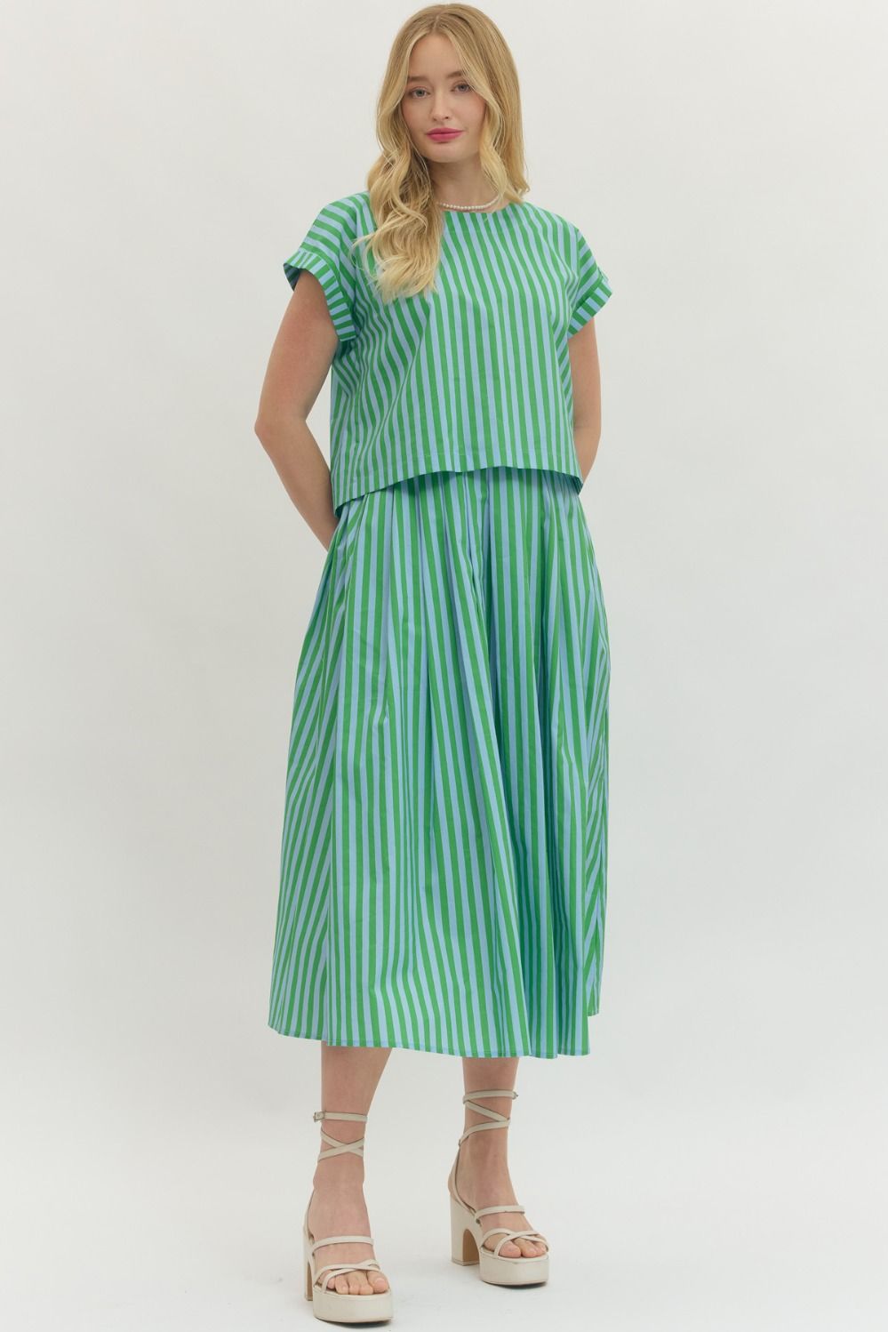 The Fresh Stripe Two-Piece Set