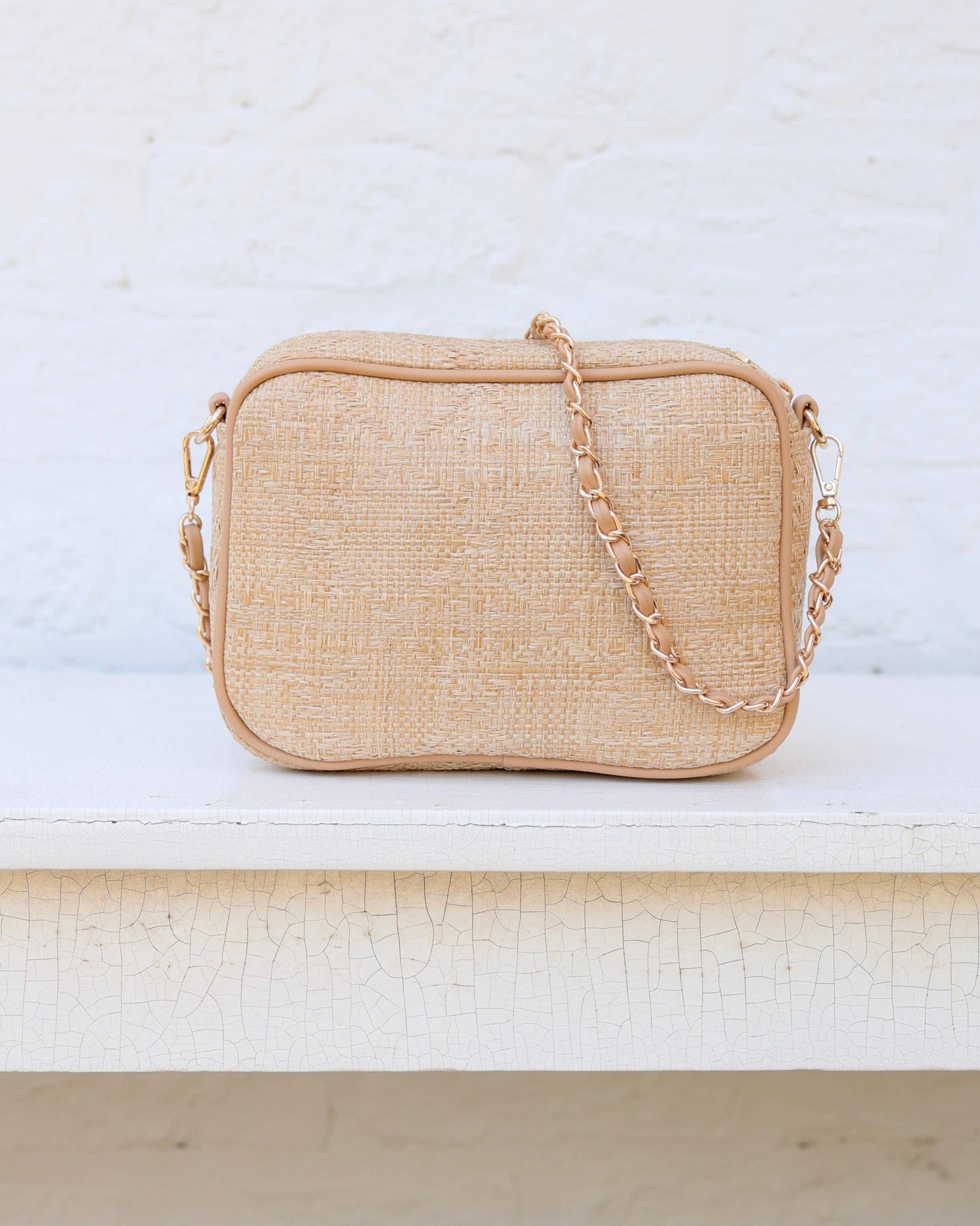 Caroline Hill - Fiona Crossbody Natural Lattice: Default