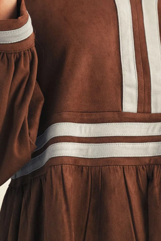 The Sunday Best Suede Dress – Chocolate
