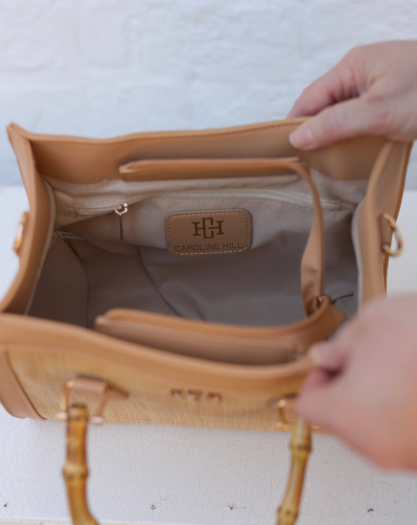 Caroline Hill - Kennedy Tote Natural Blush: Default