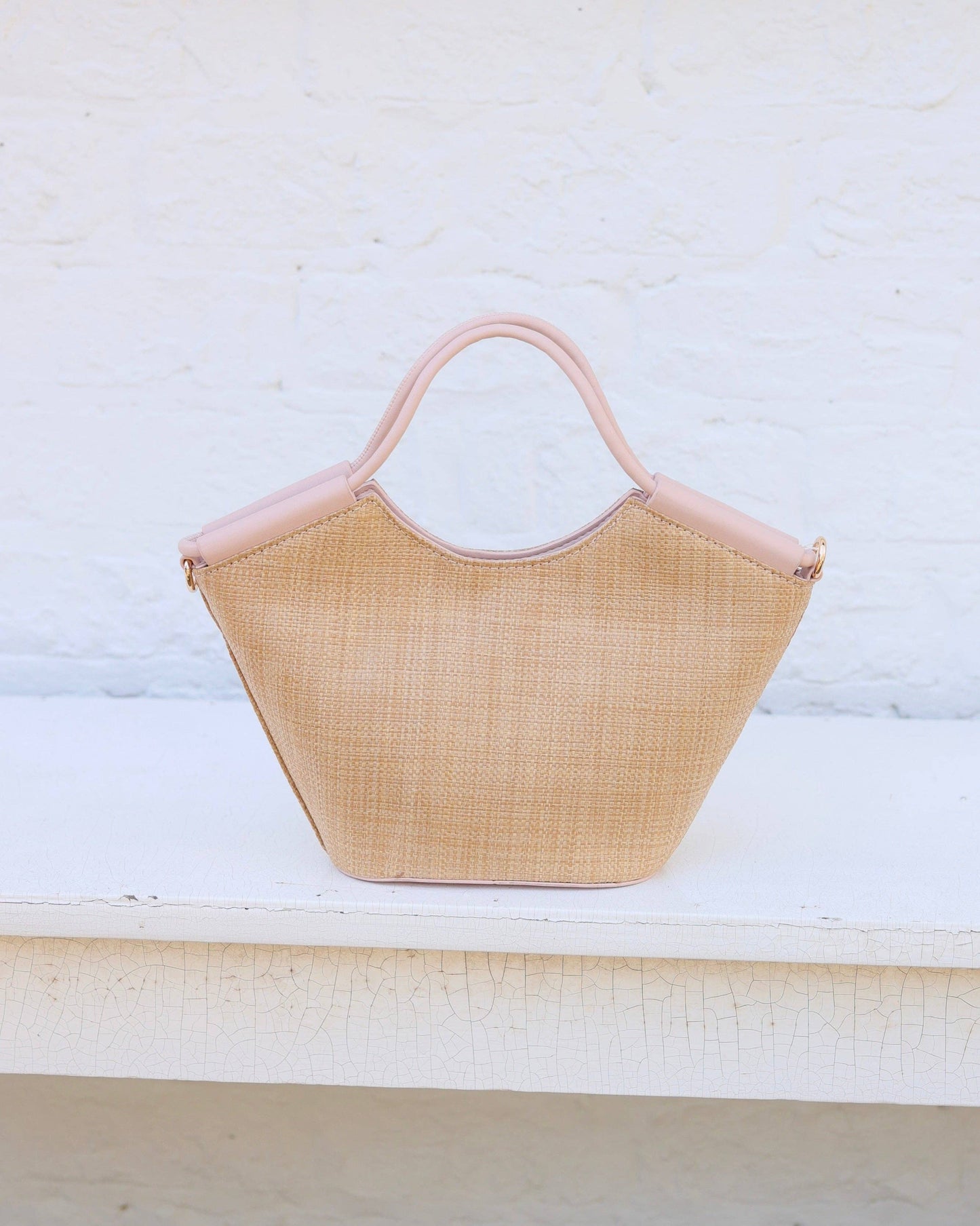Caroline Hill - Leland Mini Tote Natural Blush: Default