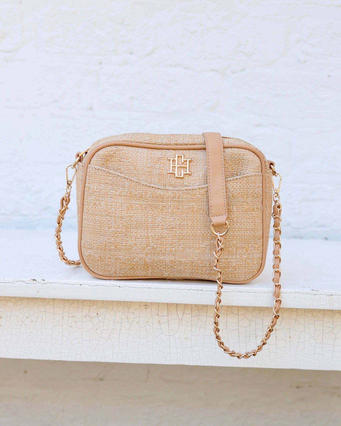 Caroline Hill - Fiona Crossbody Natural Lattice: Default