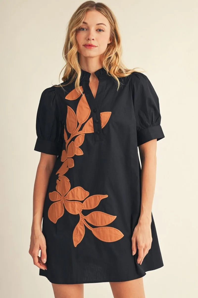 The Willow Vine Dress – Black