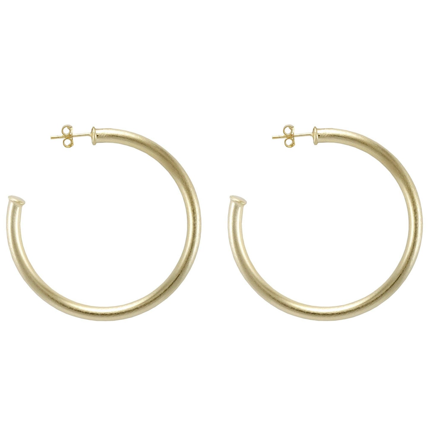 Sheila Fajl - Small Everybody's Favorite Hoops: Brushed 18k Gold Plated
