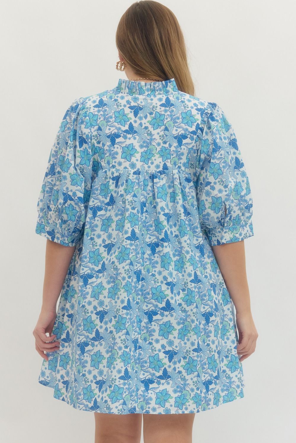 The Blue Meadow Babydoll Dress - Curvy
