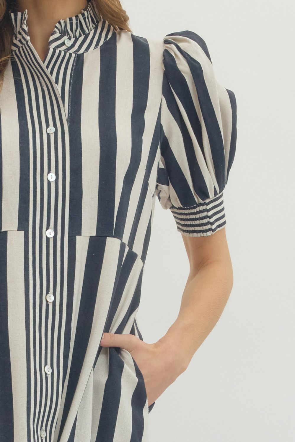 The Harbor Stripe Midi Dress