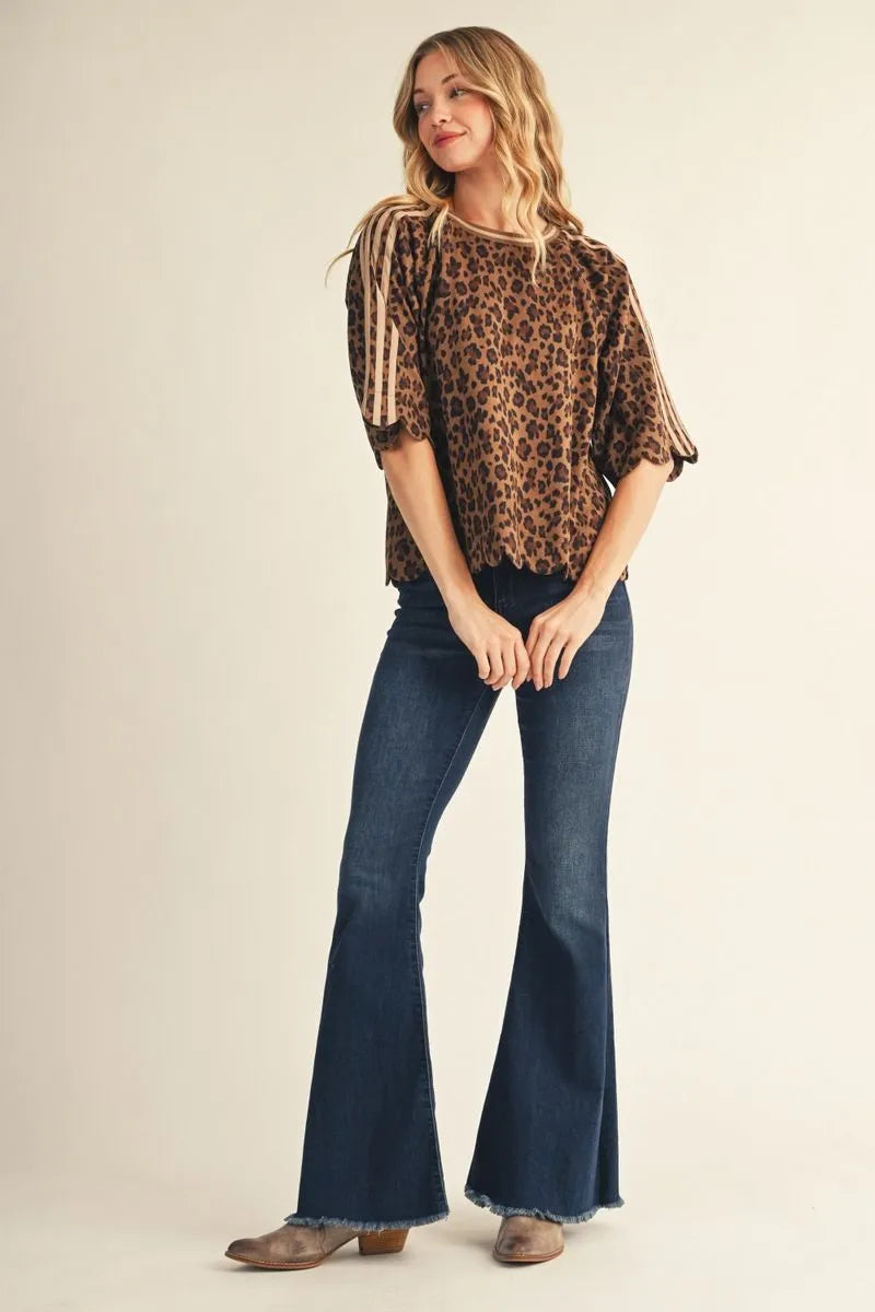 The On The Prowl Top – Mocha Leopard