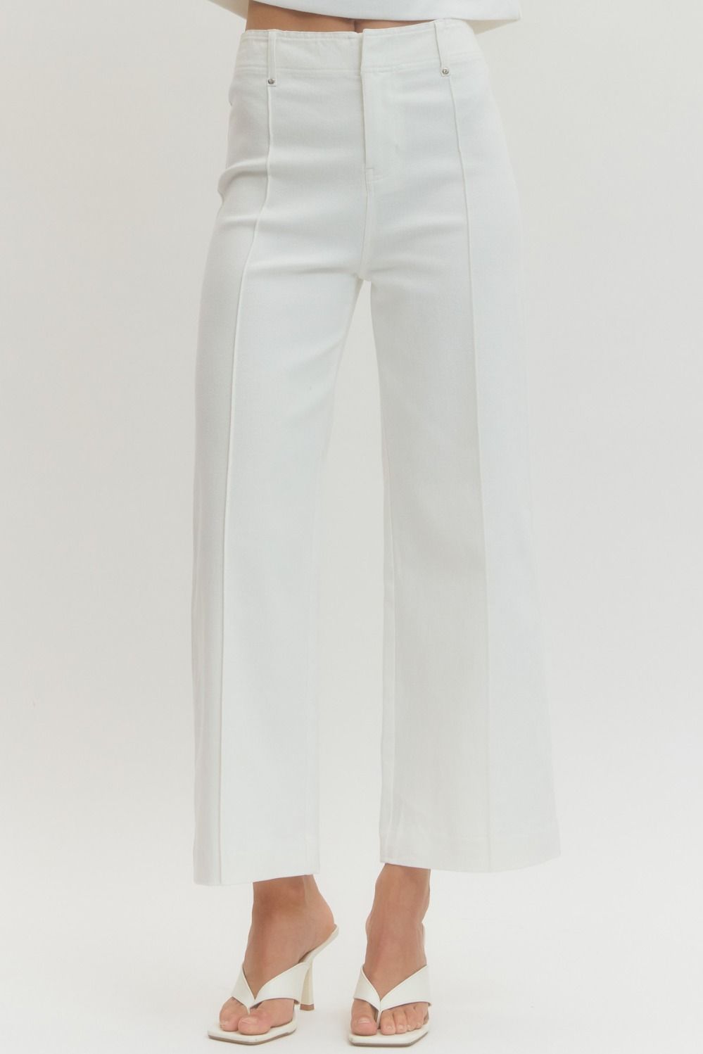 The Ivory Wide-Leg Pants