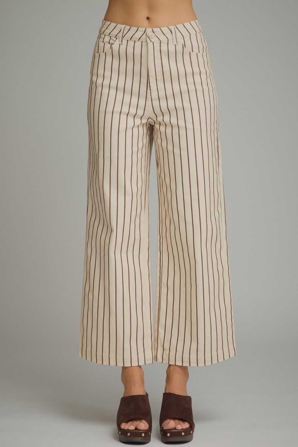 The Main Street Stripe Pants – Ecru
