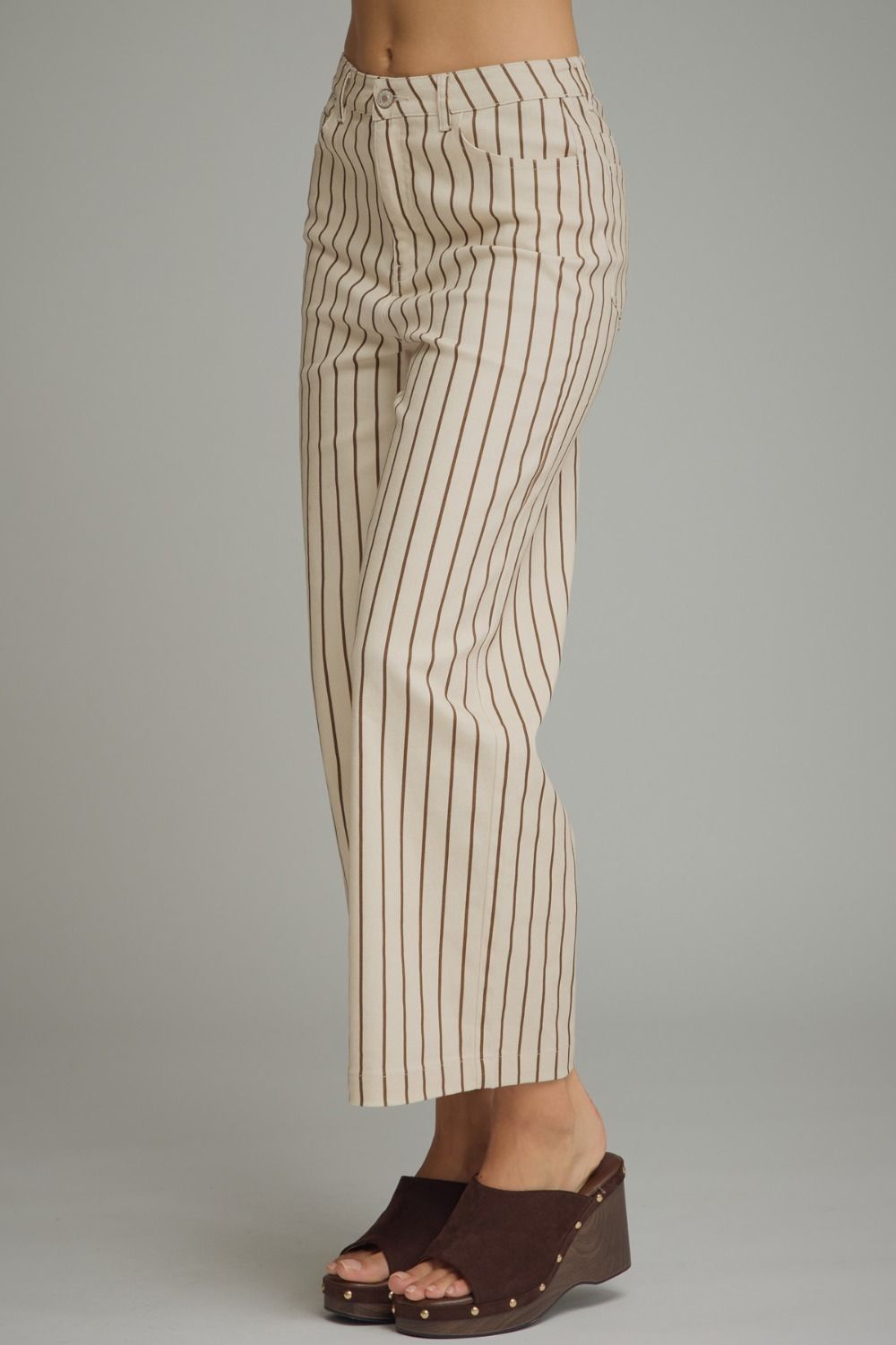 The Main Street Stripe Pants – Ecru