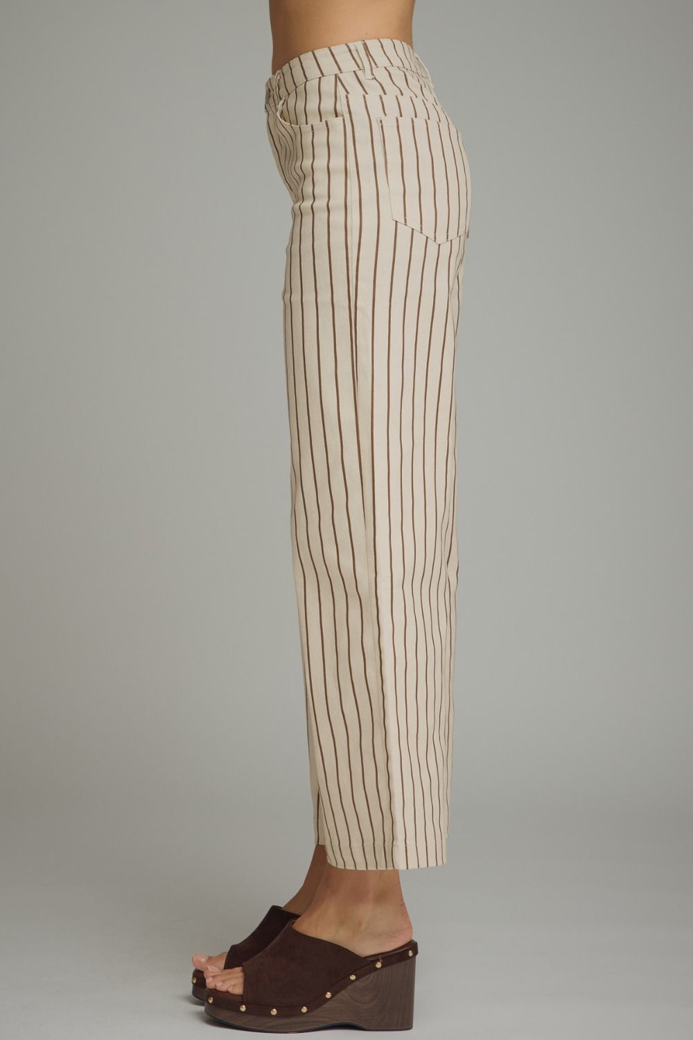 The Main Street Stripe Pants – Ecru