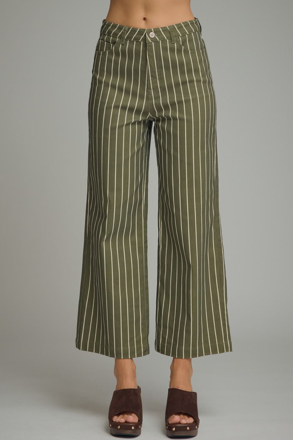 The Main Street Stripe Pants – Olive