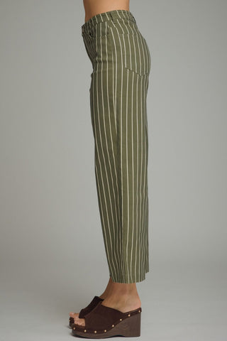 The Main Street Stripe Pants – Olive