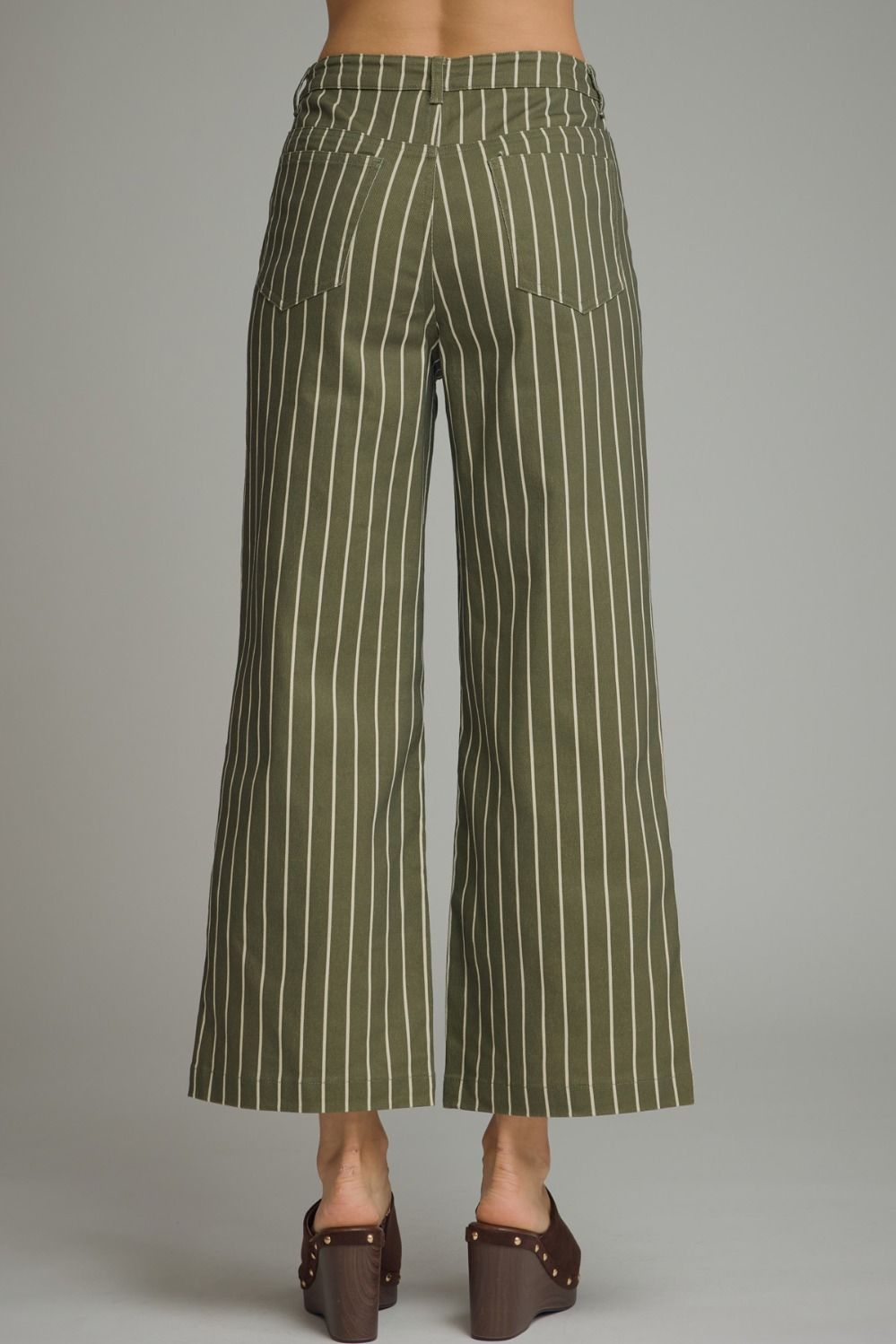 The Main Street Stripe Pants – Olive