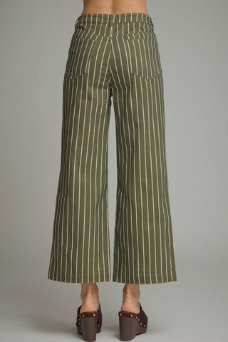 The Main Street Stripe Pants – Olive