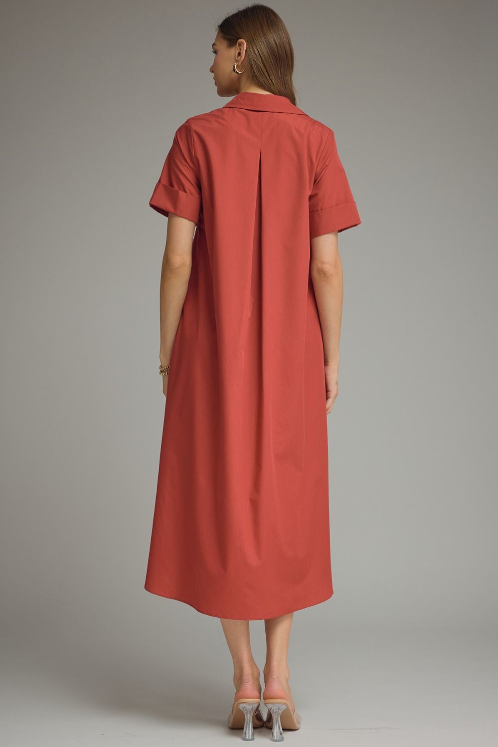 The Hadley Midi Dress – Brick