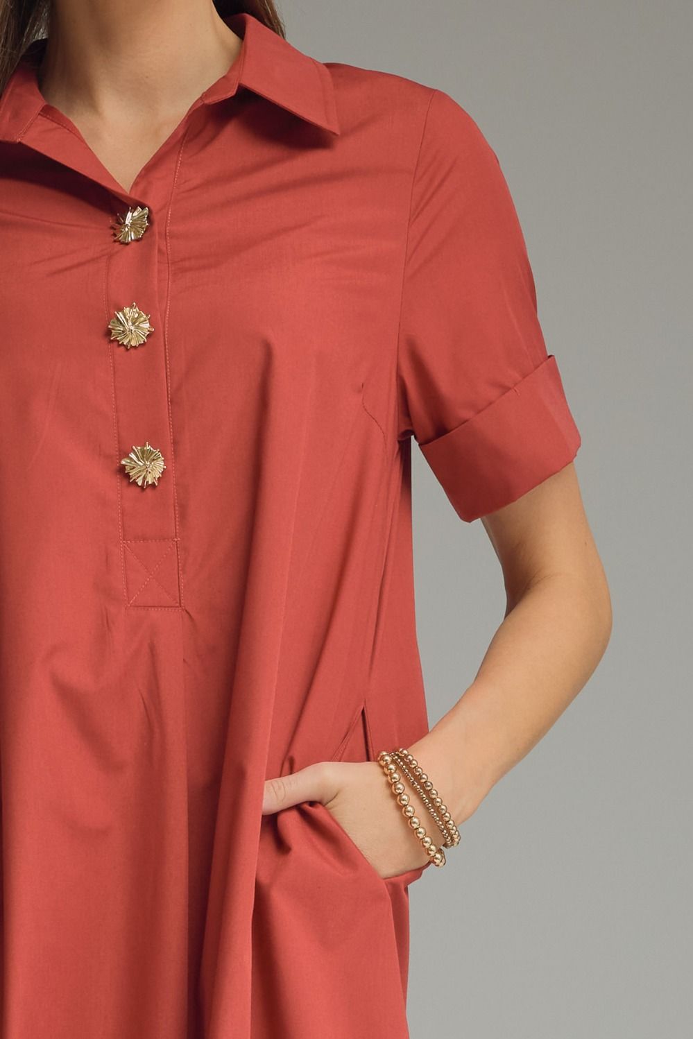 The Hadley Midi Dress – Brick