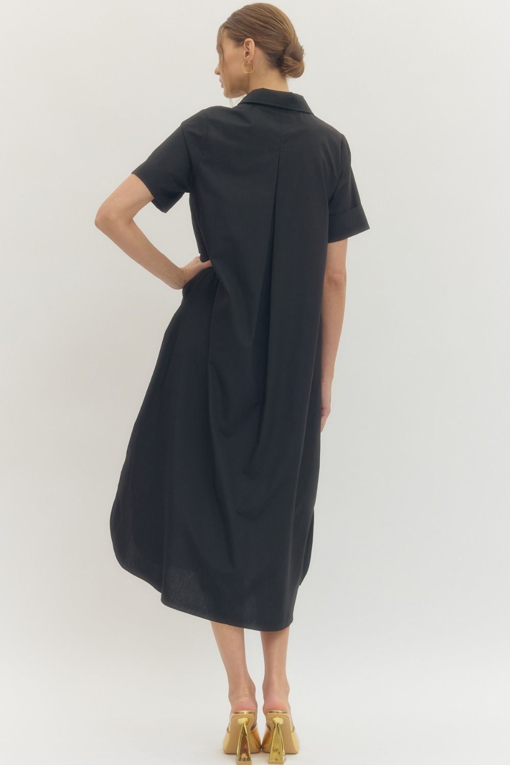 The Hadley Midi Dress – Black