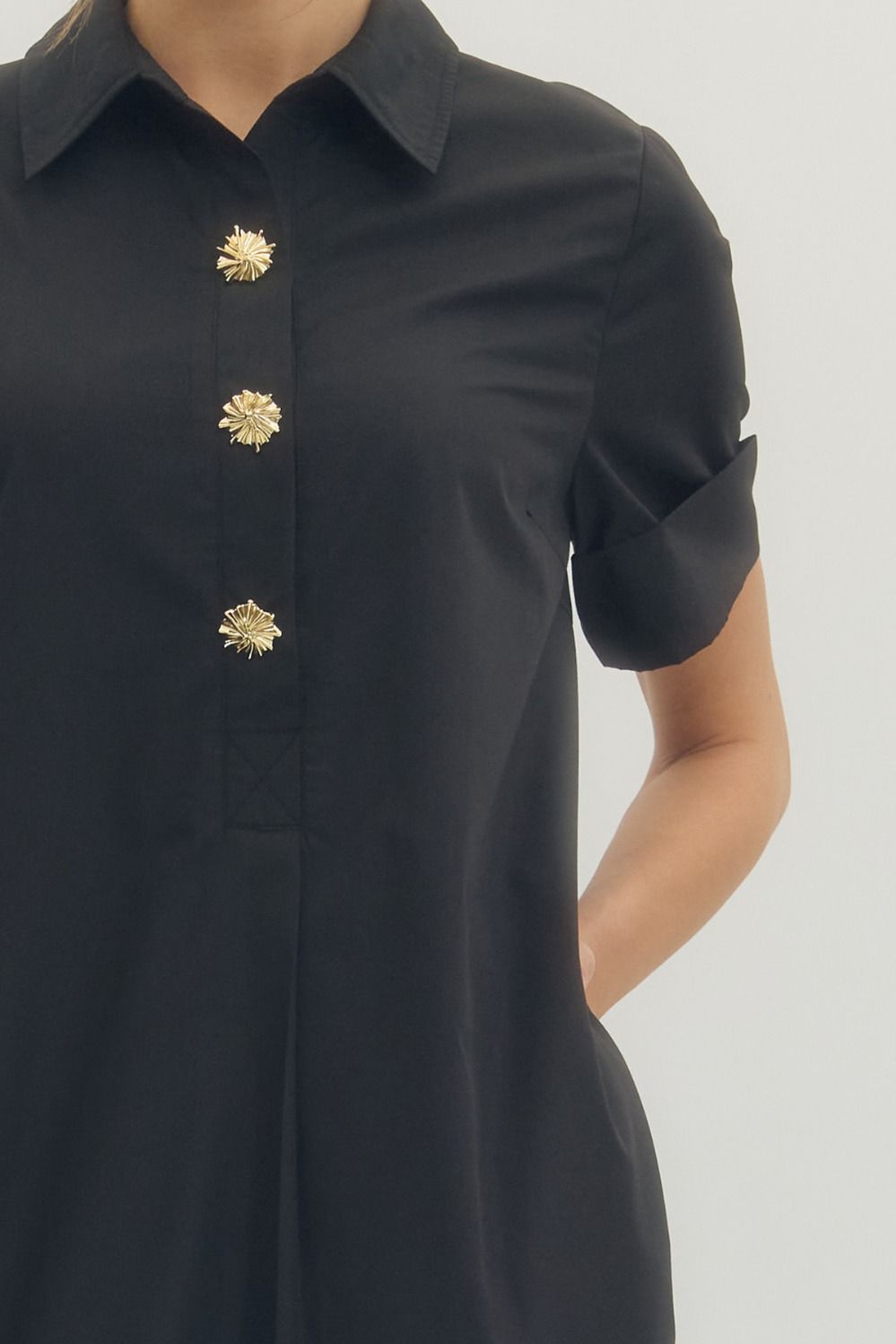 The Hadley Midi Dress – Black