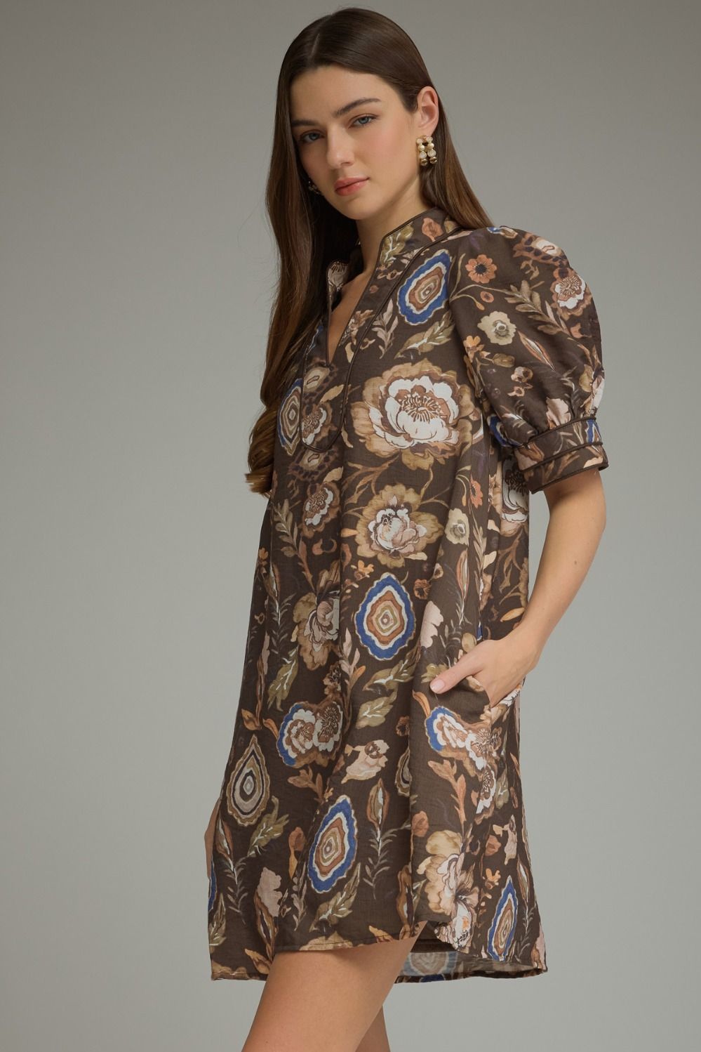 Autumn Mosaic Mini Dress