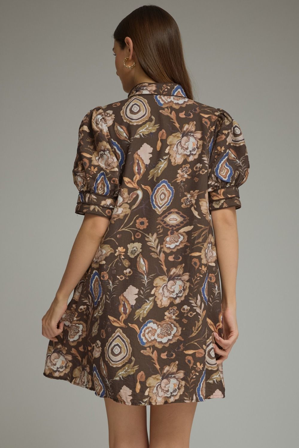Autumn Mosaic Mini Dress