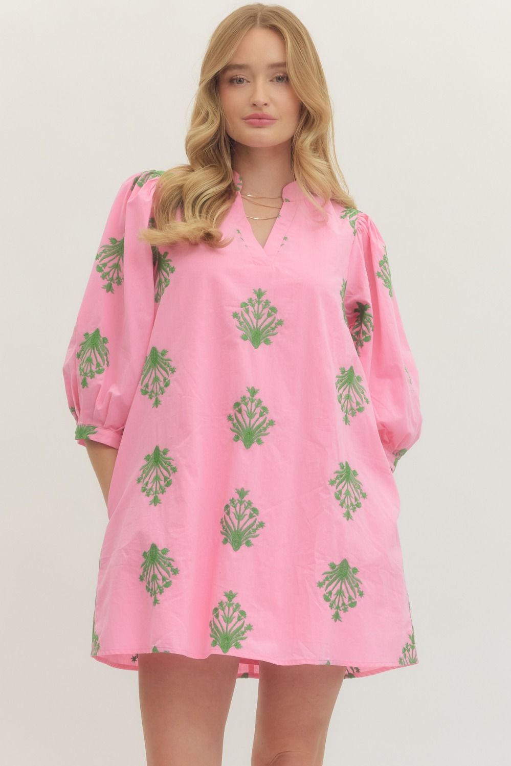 The Blush Garden Shift Dress