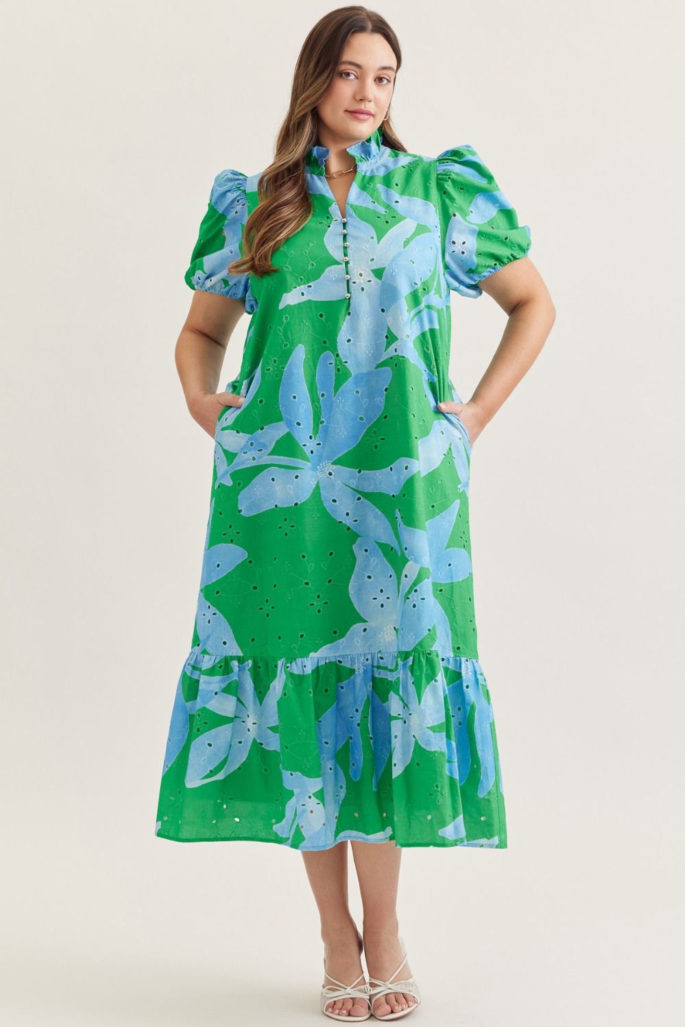 The Lagoon Bloom Midi Dress