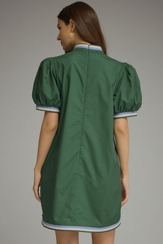 The Ivy League Mini Dress – Hunter Green
